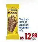 Max Atacadista Block - chocolate ao leite com amendoim oferta