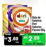Max Atacadista Dori - bala de gelatina sabores pacote oferta