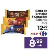 Carrefour 3 corações - barra de proteína oferta