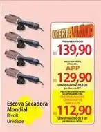 Atacadão Mondial - escova secadora oferta