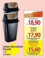 Atacadão Plasutil - lixeira basculante oferta