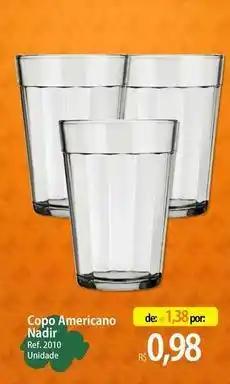 Atacadão Nadir - copo americano oferta