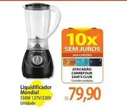 Atacadão Liquidificador Mondial oferta