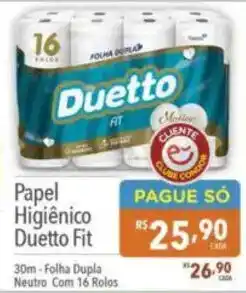 Supermercados Condor Papel Higiênico Duetto Fit oferta