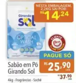 Supermercados Condor Sabão em Pó Girando Sol oferta