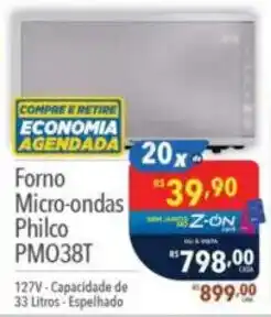 Supermercados Condor Forno Micro-ondas Philco PMO38T oferta