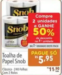 Supermercados Condor Toalha de Papel Snob oferta