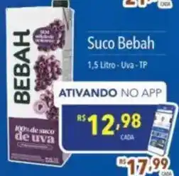 Supermercados Condor Suco Bebah oferta
