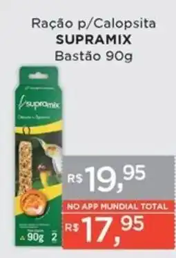 Supermercados Mundial Ração p/Calopsita Supramix oferta