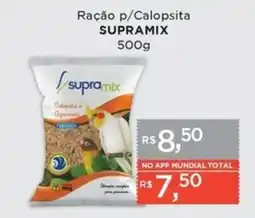 Supermercados Mundial Ração p/Calopsita supramix oferta