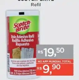 Supermercados Mundial Scotch brite refil oferta