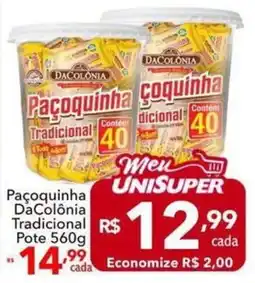 UniSuper Paçoquinha DaColônia Tradicional oferta