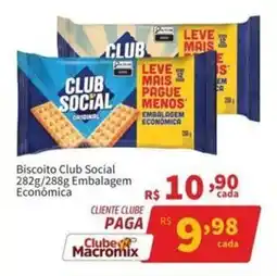 Macromix Atacado Biscoito club social original oferta