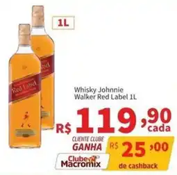 Macromix Atacado Whisky Johnnie Walker Red Label oferta