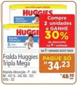 Supermercados Condor Fralda huggies tripla mega oferta