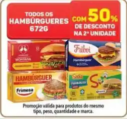 Supermercados Condor Todos os hamburgueres oferta