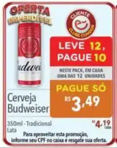 Supermercados Condor Cerveja Budweiser oferta