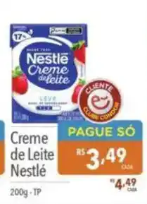 Supermercados Condor Creme de Leite Nestlé oferta