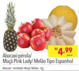 Supermercados Condor Abacaxi-pérola/ Maçã Pink Lady/ Melão Tipo Espanhol oferta