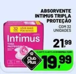 Supermercado Cubatao Absorvente intimus tripla proteção oferta