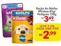 UniSuper Ração ao molho whiskas oferta