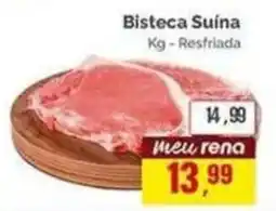 Supermercados Rena Bisteca Suína oferta