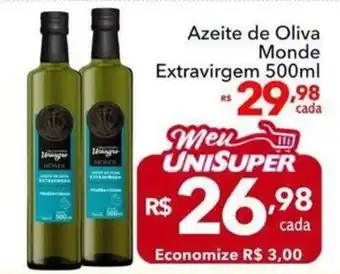 UniSuper Azeite de Oliva Monde Extravirgem oferta