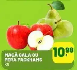 Supermercado Cubatao Maçã gala ou pera packhams oferta