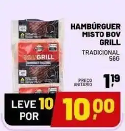 Supermercado Cubatao Hambúrguer misto bov grill tradicional oferta