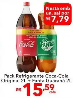 UniSuper Pack refrigerante coca-cola original + fanta guaraná oferta