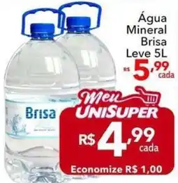 UniSuper Água mineral brisa oferta