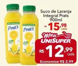 UniSuper Suco de Laranja Integral Prats oferta