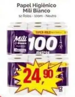Supermercados Rena Papel Higiênico Mili Bianco oferta