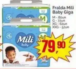 Supermercados Rena Fralda Mili Baby Giga oferta