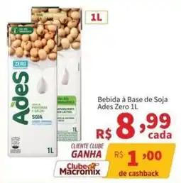Macromix Atacado Bebida à Base de Soja Ades Zero oferta