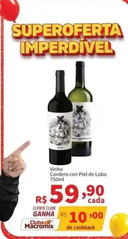 Macromix Atacado Vinho Cordero con Piel de Lobo oferta