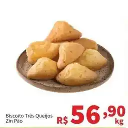 Macromix Atacado Biscoito Três Queijos Zin Pão oferta