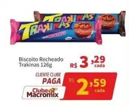 Macromix Atacado Biscoito recheado trakinhas oferta