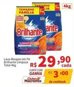 Macromix Atacado Lava-Roupas em Pó Brilhante Limpeza Total oferta