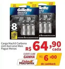 Macromix Atacado Carga mach3 carbono com 8un leve mais oferta