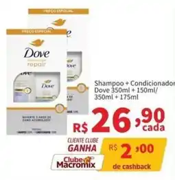 Macromix Atacado Shampoo + Condicionador Dove oferta