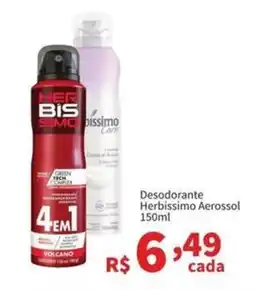 Macromix Atacado Desodorante herbissimo aerossol oferta