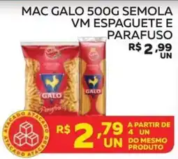 Lider Atacadista Mac galo semola vm espaguete e parafuso oferta