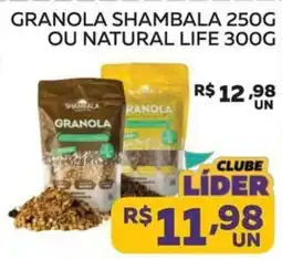 Lider Atacadista Granola shambala ou natural life oferta