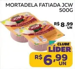 Lider Atacadista mortadela fatiada jcw oferta