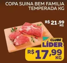 Lider Atacadista Copa suina bem familia temperada oferta