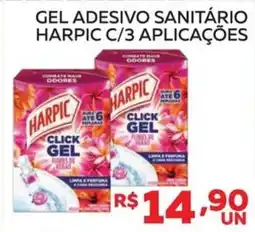 Lider Atacadista Gel adesivo sanitário harpic c/3 aplicações oferta