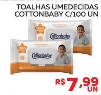 Lider Atacadista toalhas umedecidas cottonbaby oferta
