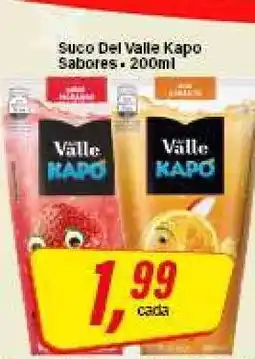 Rede Supermarket Suco Del Valle Kapo Sabores oferta