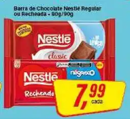 Rede Supermarket Barra de Chocolate Nestlé Regular ou Recheada oferta